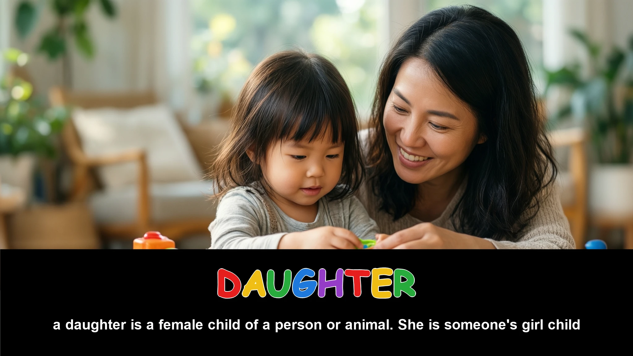 English Illustration for daughter